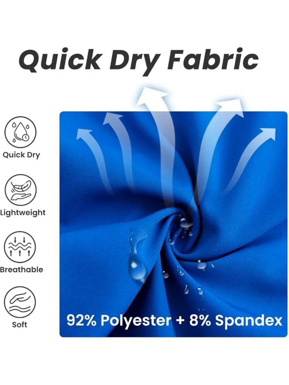 Quick Dry Men's Swim Trunks with Mesh Liner, 9